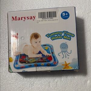 Tummy Time Water Mat for Kids - Blue